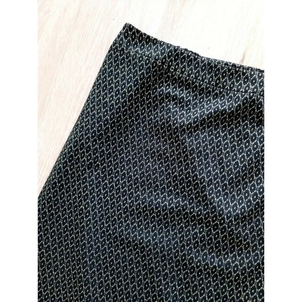 JM Studio John Meyer Black Gold Straight Lined Career Workwear Slit Skirt Sz 18W - Picture 3 of 11